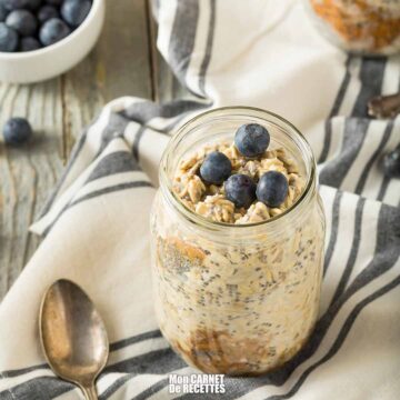 recette gruau-frigo (overnight oats)