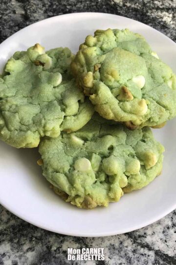 Biscuits aux pistaches et chocolat blanc